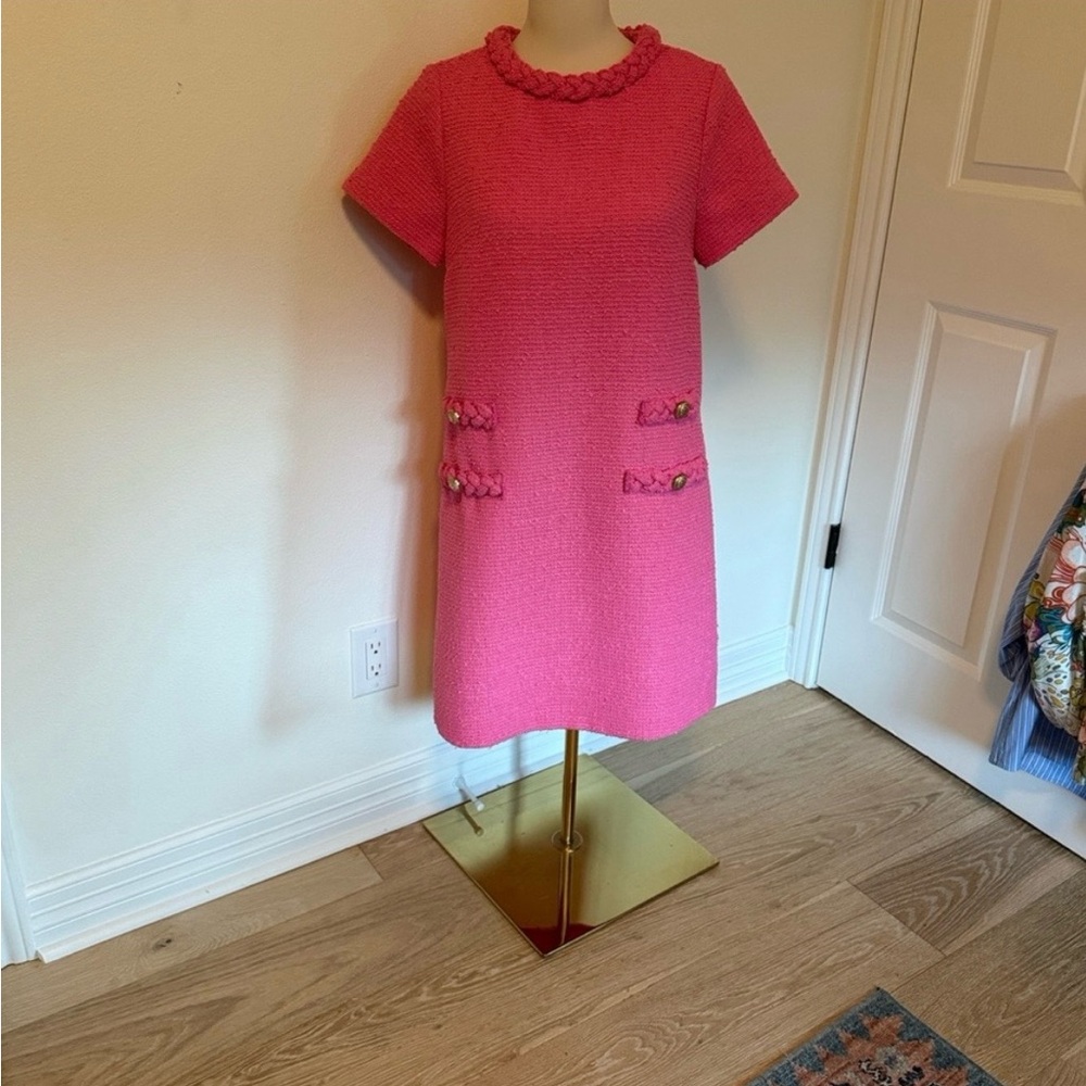 Tuckernuck Jackie Short-Sleeve Shift Dress in Pink - Picture 4 of 8